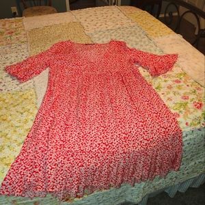 Pretty in Red floral dress